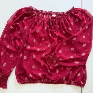 Elegant Red Women's Top